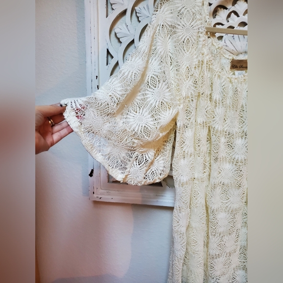 Ella Samani Boho Flower Lacr Topper Or Swim Cover-up 3X NWOT - Picture 2 of 8